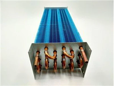 Kopparrör aluminiumflänsförångare