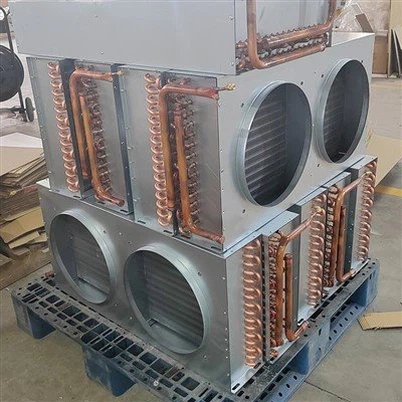 Kopparrör Aluminiumfena Kylutrustning Kondensor